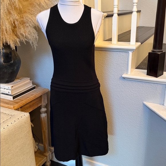 Rag & Bone Alyssa Texured Knit A-Line Sleeveless Dress Black Size Small - Picture 3 of 9